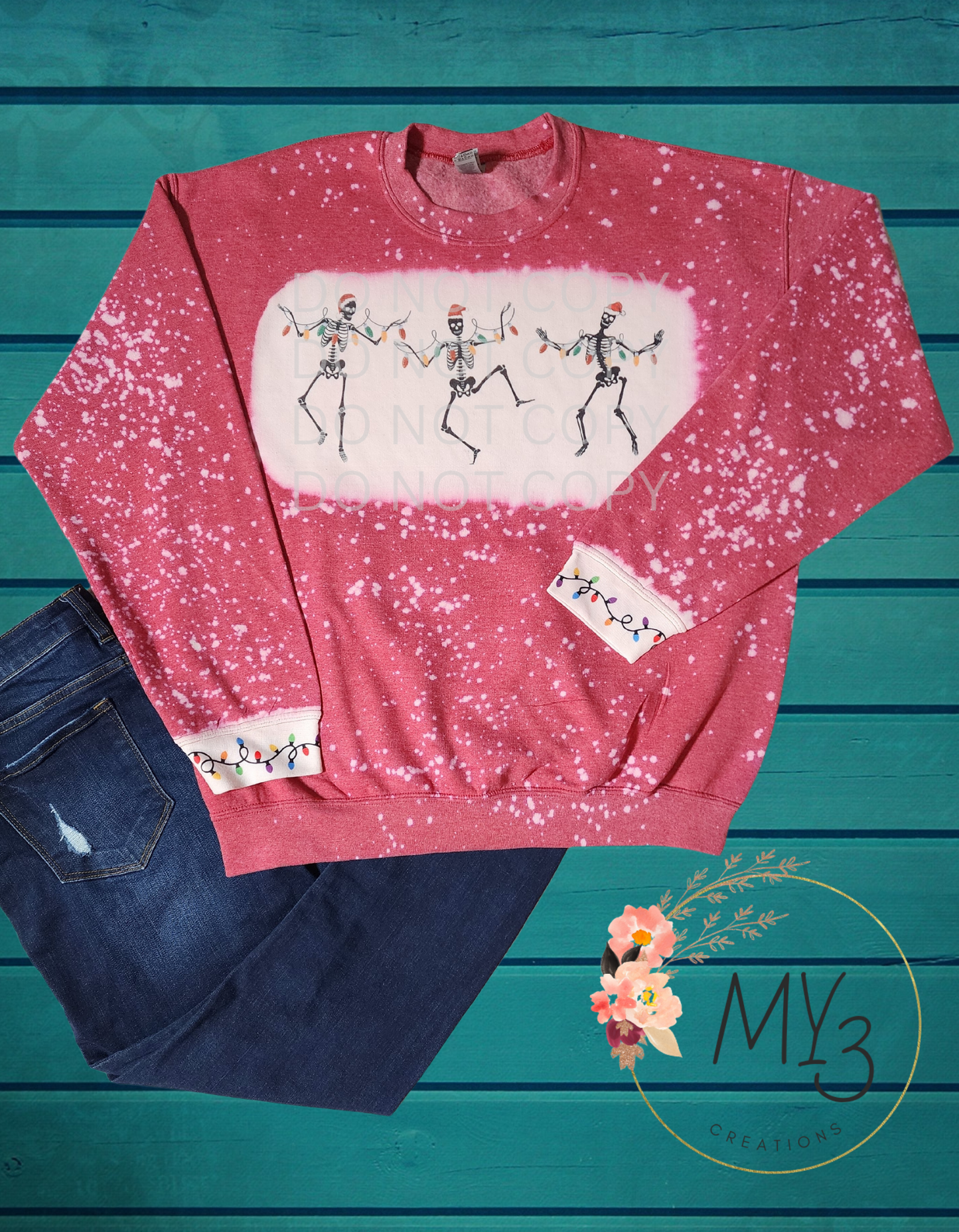 Dancing skelly with lights crew