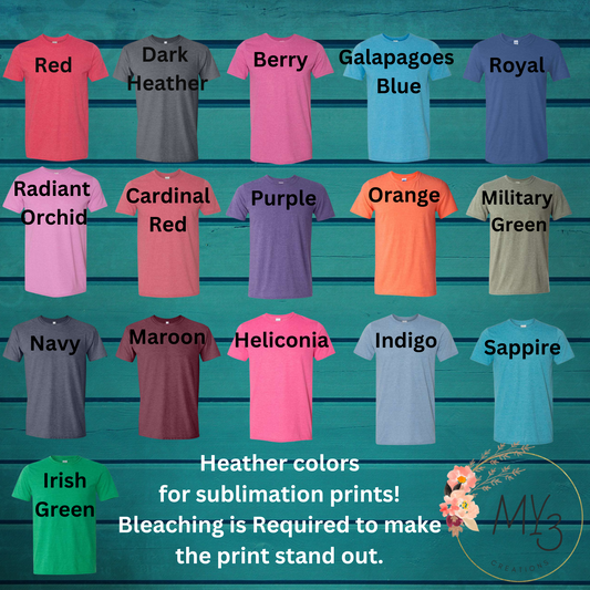 Custom Tee with sublimation print